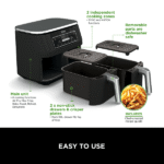 Ninja Foodi DualZone Air Fryer | 7.6L, 2 Drawers (AF300IN) | Cooking Surface Free from PTFE, PFOA & PFAS - Image 4