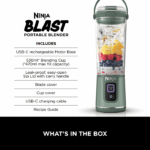 Ninja Blast Portable Cordless Blender (BC151IN) | 530ml, USB-C Rechargeable | Leak-Proof Lid - Image 4
