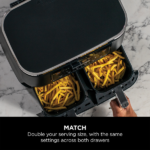 Ninja Foodi DualZone Air Fryer | 7.6L, 2 Drawers (AF300IN) | Cooking Surface Free from PTFE, PFOA & PFAS - Image 7