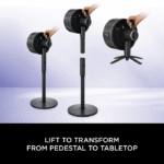 Shark FlexBreeze Cordless Table & Pedestal Fan (FA200IN) | 24 Hrs Battery - Image 7