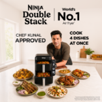 Ninja Double Stack DualZone Digital Air Fryer (SL300IN) | 7.6L, Cook 4 Foods at Once | Vertical Design - Image 2